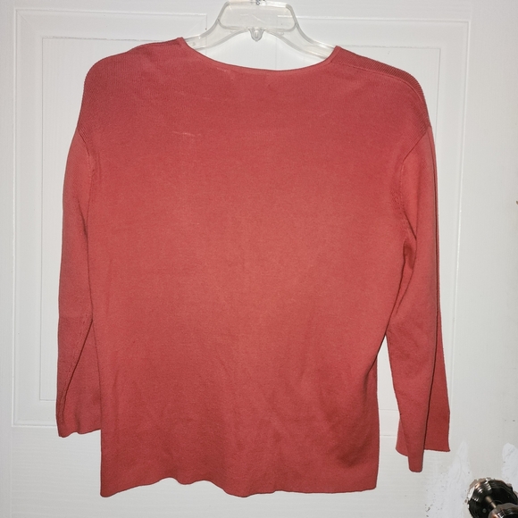 Nomadic Traders Women's Cardigan Button-Up Sweater Burnt Orange Size Large - Picture 3 of 8